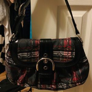 Plaid Coach Purse